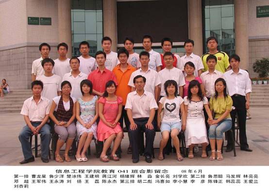 20080620河南科技学院信息工程学院教育041班毕业留念