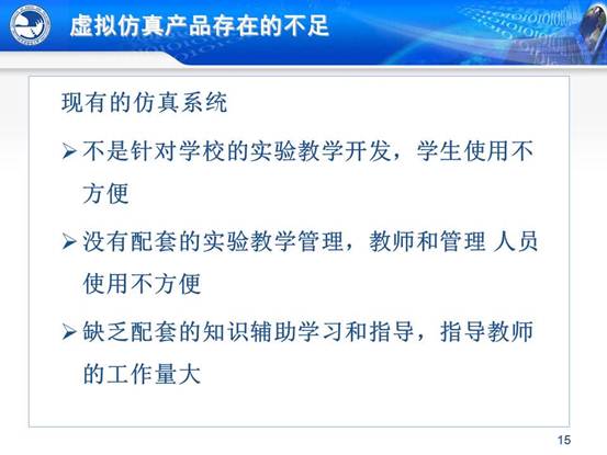 说明:C:\Users\CCCP\Desktop\虚拟实验室\北邮虚拟仿真实验教学环境的研究与实践_文福安131202\北邮虚拟仿真实验教学环境的研究与实践_文福安131202\幻灯片15.JPG